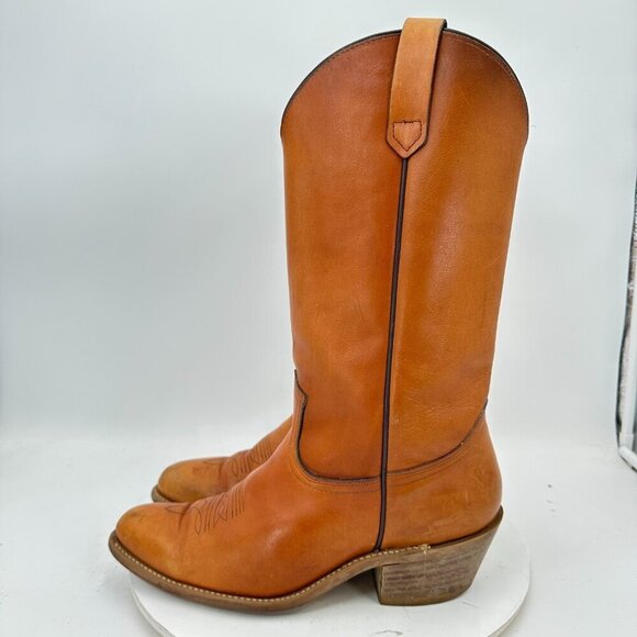 Nacona Other - Nocona American Classics Men’s 10.5 D Tan Leather Made in USA Cowboy Boot